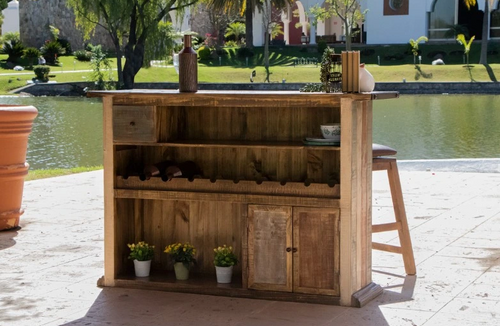 Wood Bar Cabinet