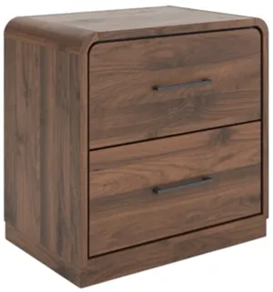 Front view of the Signature Design by Ashely Fortlorn nightstand