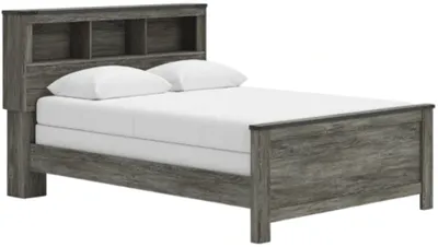 Credit: Signature Design by Ashley Front view of the Signature Design by Ashley Frandern bookcase bed