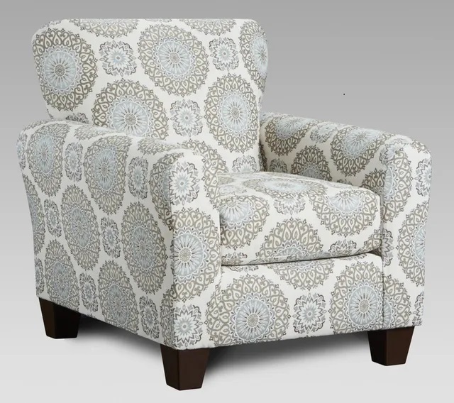 Affordable Furniture Brianne Twilight accent chair with mandala pattern