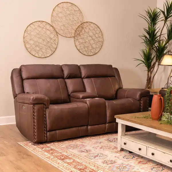 Leather Loveseat Recliner Header