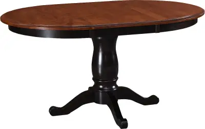 Credit: Archbold Furniture The Archbold Furniture Amish Crafted pedestal table