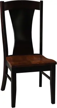 Credit: Archbold Furniture Front view of the Archbold Furniture Amish Crafted Samuel collection dining chair