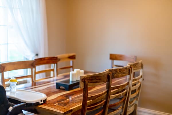 iStock Credit: eyecrave productions An Amish-style dining table
