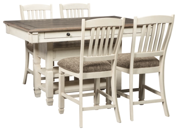 The Signature Design by Ashley Bolanburg 5-piece farmhouse dining room set 