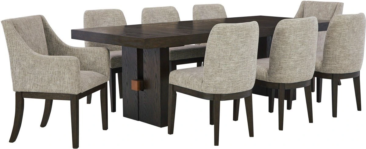 The Signature Design by Ashley Burkhaus 9-piece dining room set 