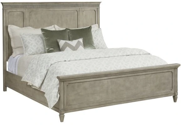 The American Andrew Savona collection queen-size panel bed frame 