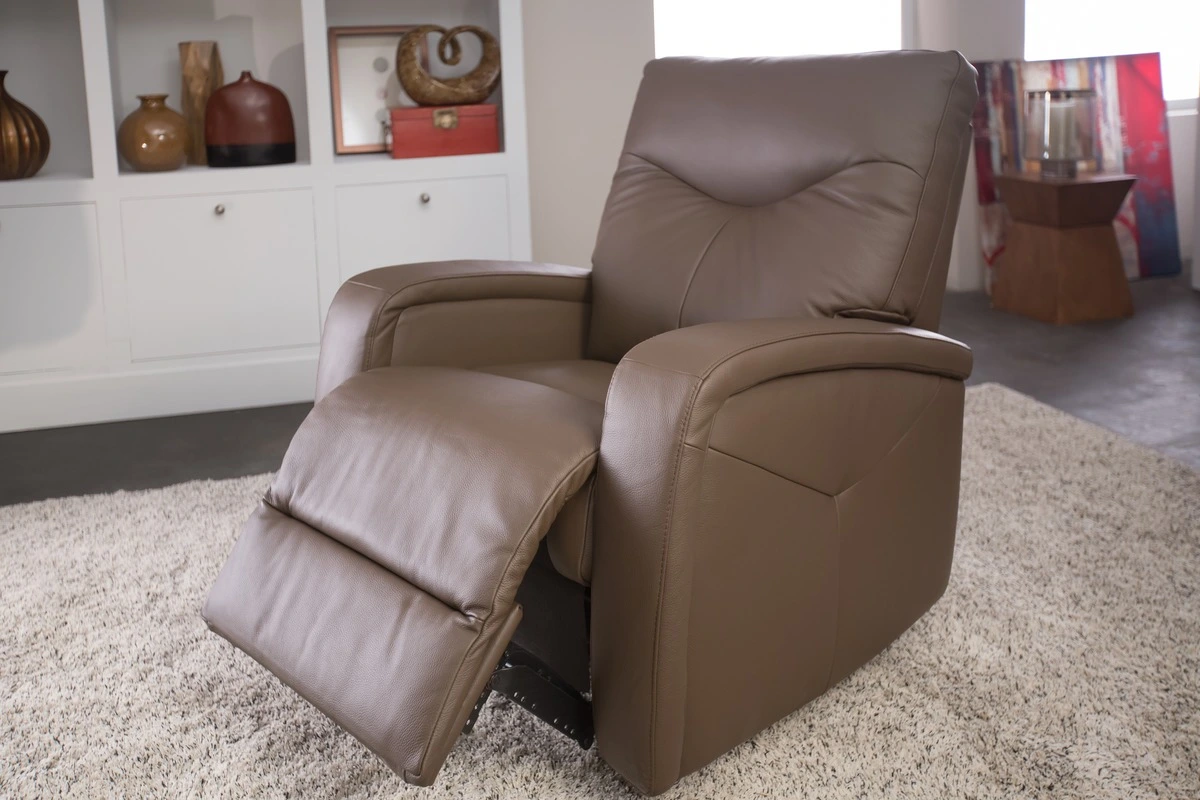 The Palliser Furniture Torrington collection rocker recliner in a living room 