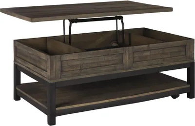 Ashley Johurst Brown Lift Top Cocktail Table