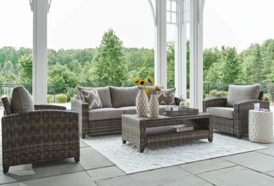 Signature Design Oasis Court 4 Piece Outdoor Furniture Set
