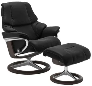 Stressless Large Manual Recliner with Ottoman