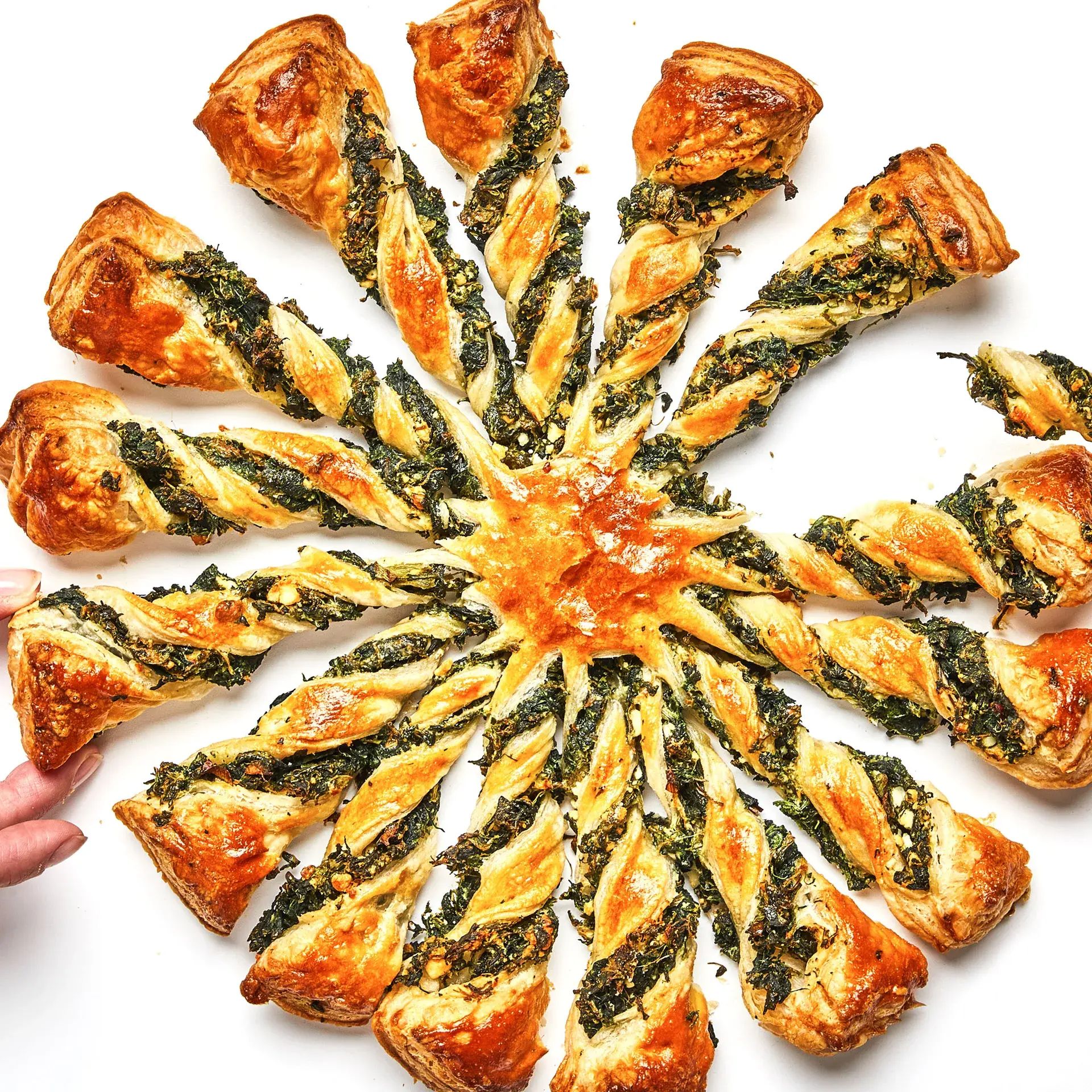 Bon Appetit Spinach and Feta Tarte Soleil