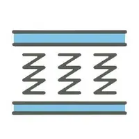 An innerspring mattress symbol