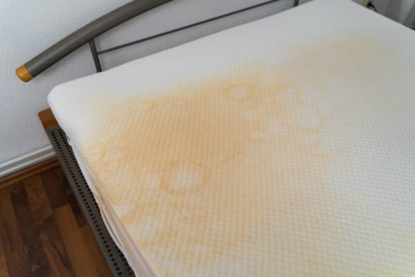 iStock Credit: AndreyPopov Overhead view of a sweaty mattress