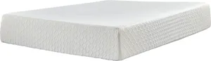 Front view of the Sierra Sleep by Ashley Chime mattress in a box