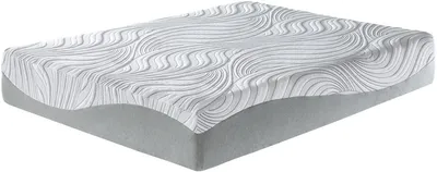 Front view of a Sierra Sleep by Ashley memory foam mattress