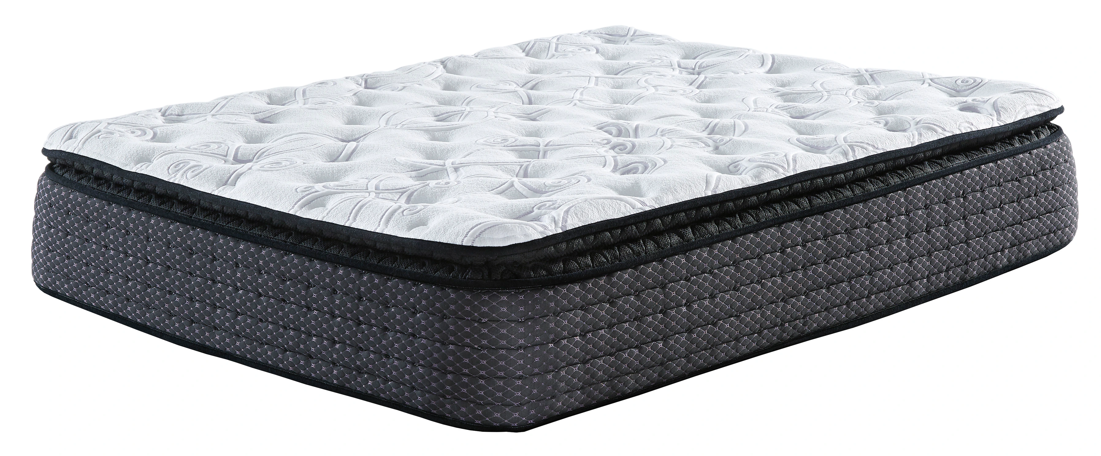 Front view of the Sierra Sleep by Ashley M627 hybrid mattress 