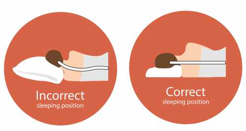 correct sleeping position