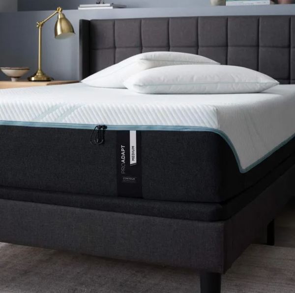 A close-up of a Tempur-Pedic Adapt mattress