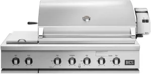 Credit: Alfresco Front view of the Alfresco ALXE Series ALXE-56SZ-LP 3-burner grill