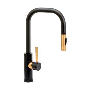 Waterstone Waterstone Fulton Modern Prep Size PLP Pulldown Faucet - Toggle Sprayer Front view of the Waterstone Waterstone Fulton Modern Prep Size PLP Pulldown Faucet - Toggle Sprayer