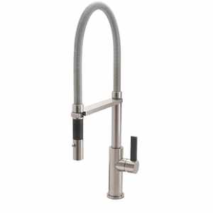 California Faucets Graphite PVD Pull Down Kitchen Faucet