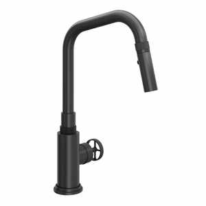 Rohl Matte Black Pull Out Kitchen Faucet