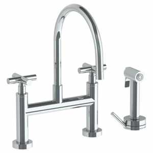 Watermark Aged Brass Bridge Kitchen Faucet