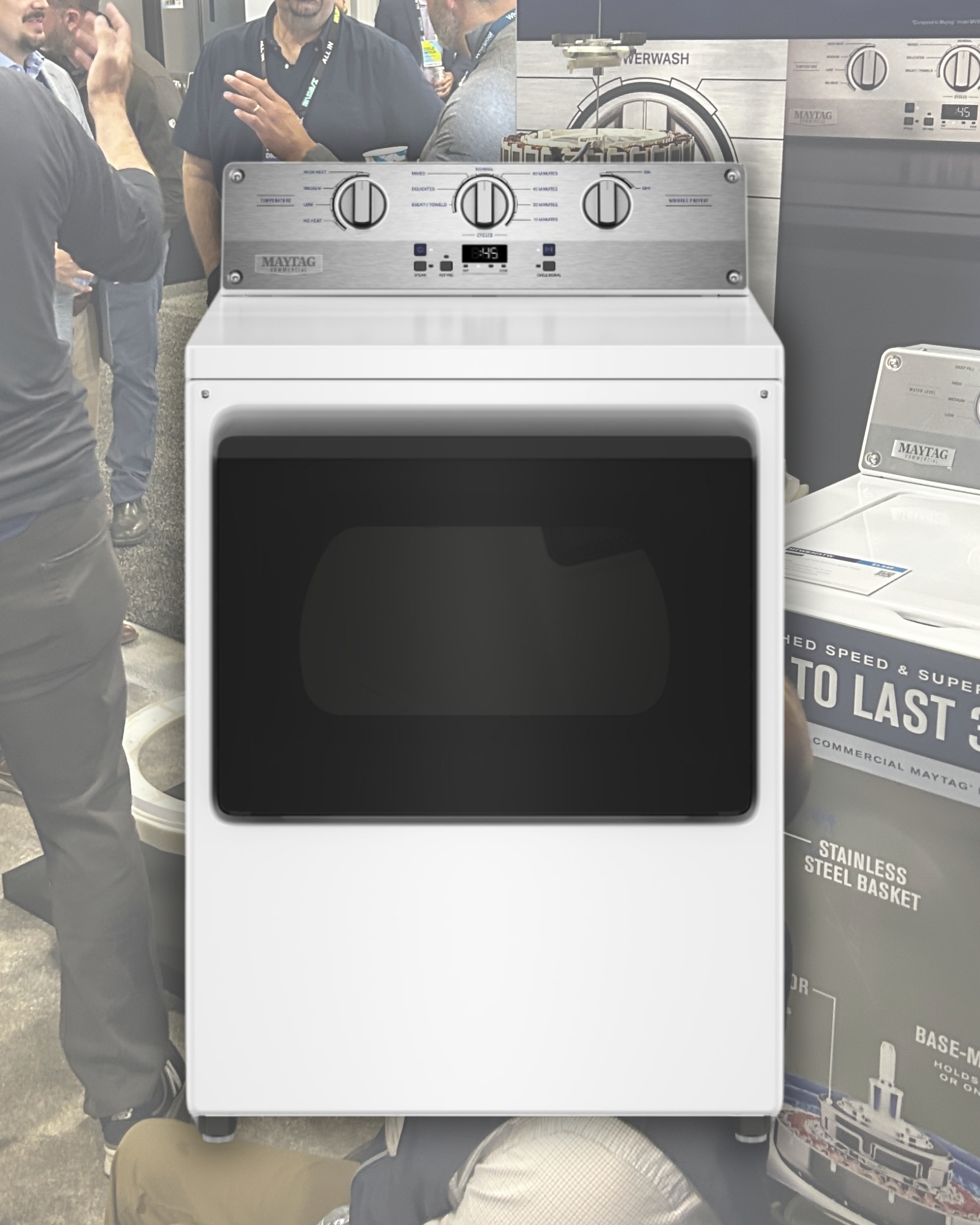new maytag 8305 commercial laundry dryer with stainless steel drum