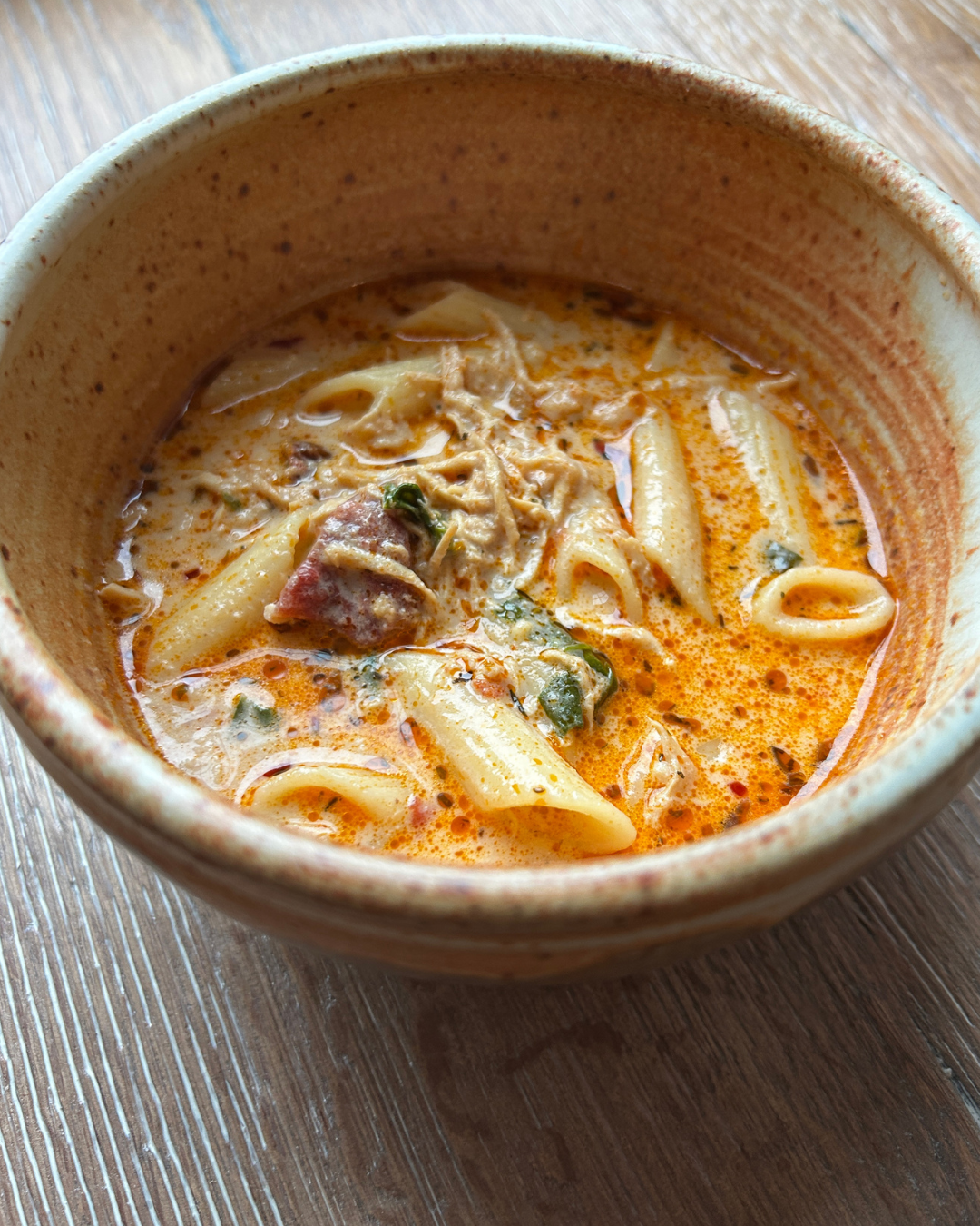 bowl of marry me chicken soup