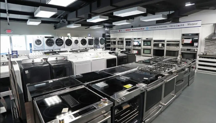 The interior of a Hallocks showroom.