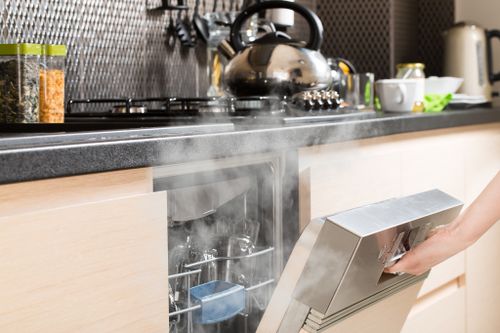 Steam from a Clean Dishwasher