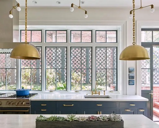 View of Filter Square BlueStar kitchen windows remodeled by Kevin Rasmussen and Vivian Su 