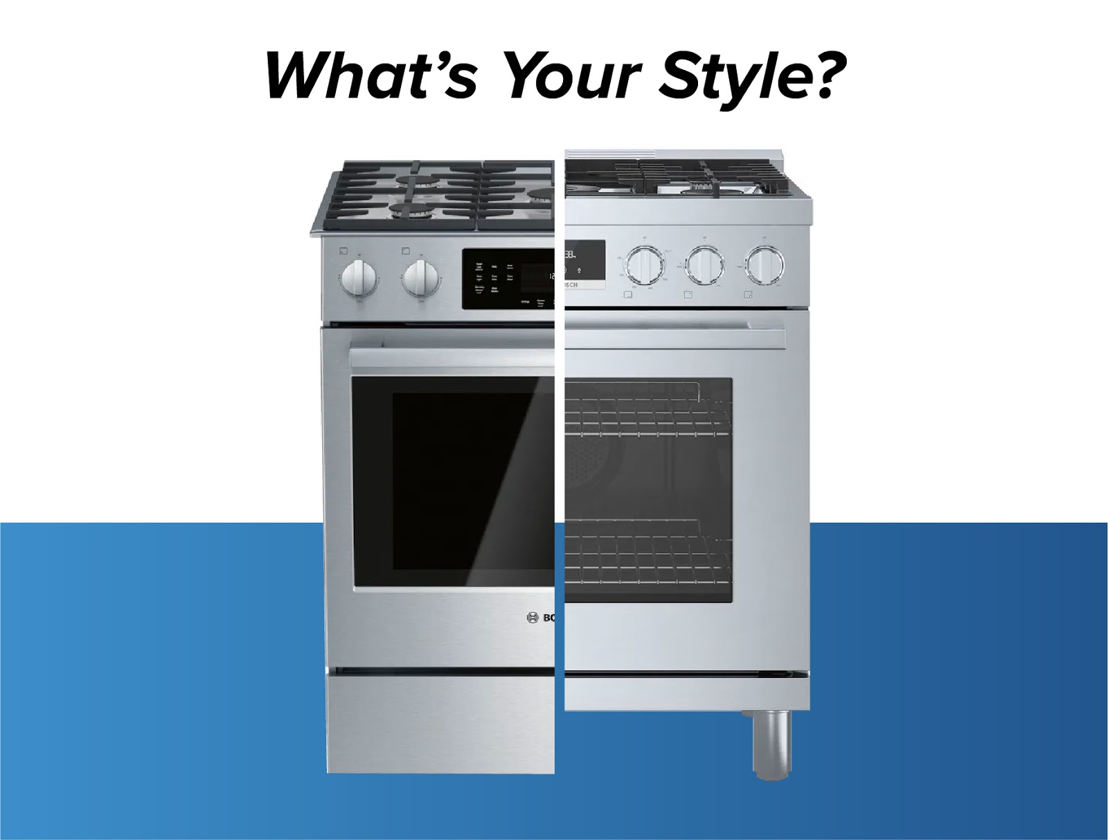 custom graphic of bosch ranges styles side by side 
