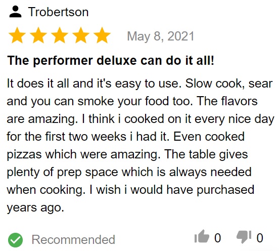 Buyer review of Weber 15501001 charcoal grill