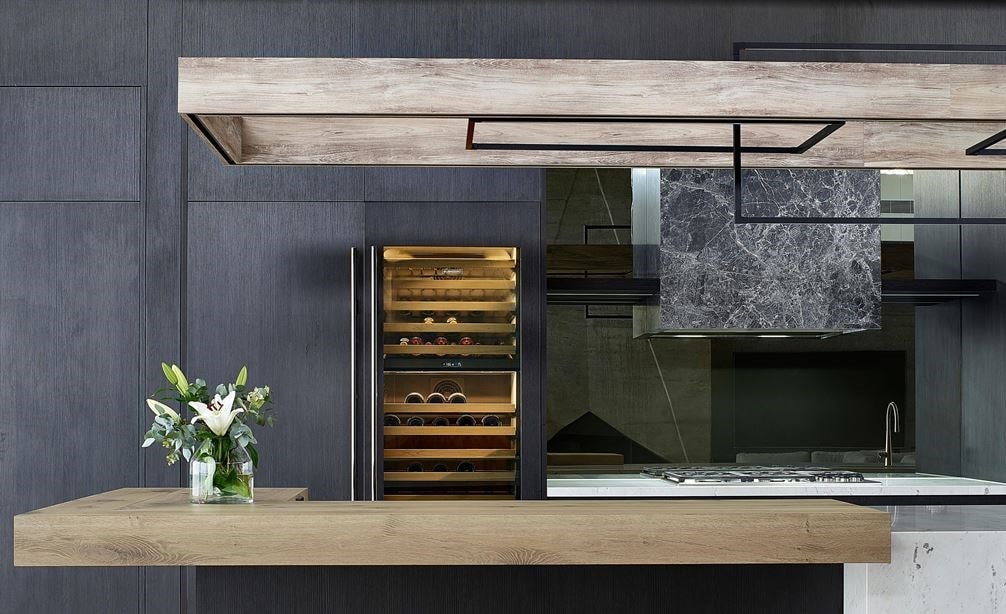 Focus on Sub-Zero built in wine cellar and column refrigeration