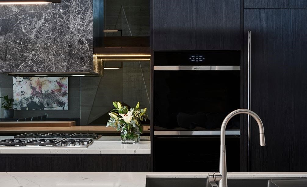 Front shot of Wolf M Series double wall oven