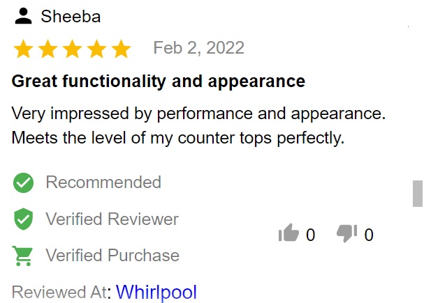 Buyer review of Whirlpool WRQA59CNKZ 36-inch 4-door French door refrigerator 