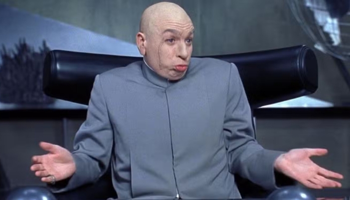 A still of Dr. Evil from Austin Powers