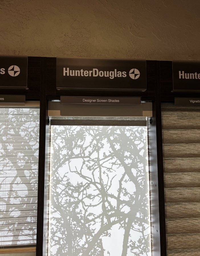 Hunter Douglas blinds close-up