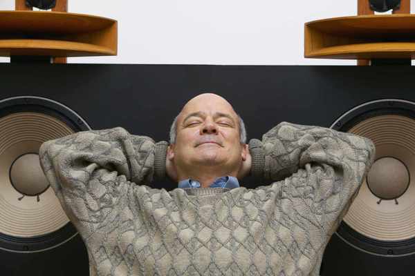 Listening to a home stereo system