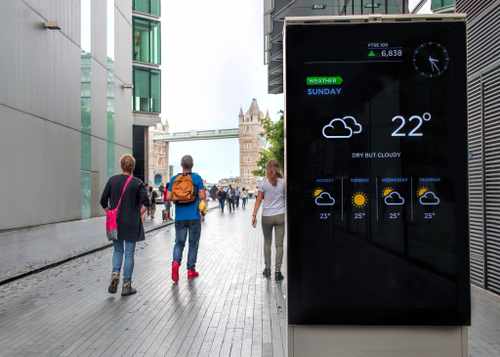 Digital Signage Weather Outdoor Digital Signage with Weather
