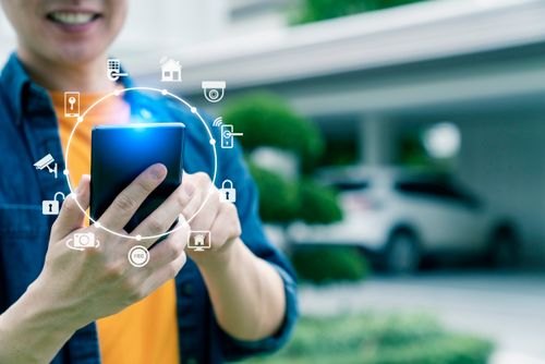 Controlling Home Security by Phone