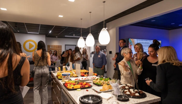 Lightworks current showroom with clients and partners