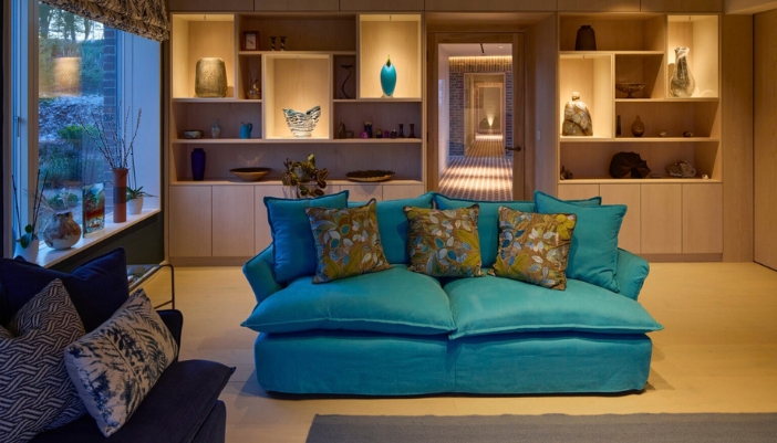 Lutron Orluna architectural lighting fixtures on display at CEDIA 2026