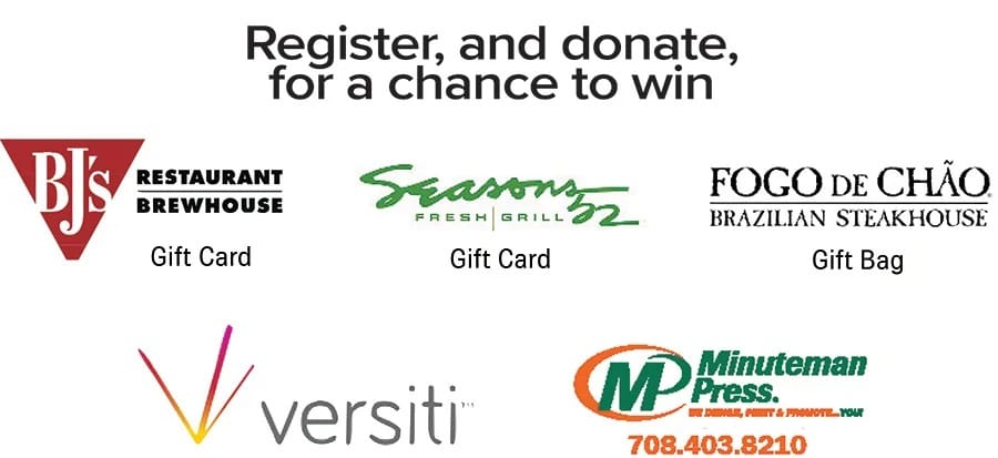 Register, and donate, for a chance to win