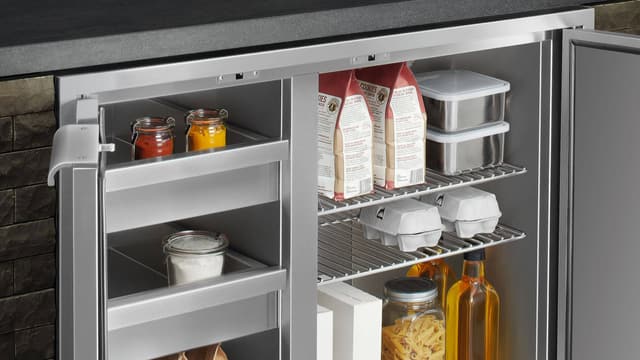 Credit: DCS Close view of a DCS outdoor mini refrigerator
