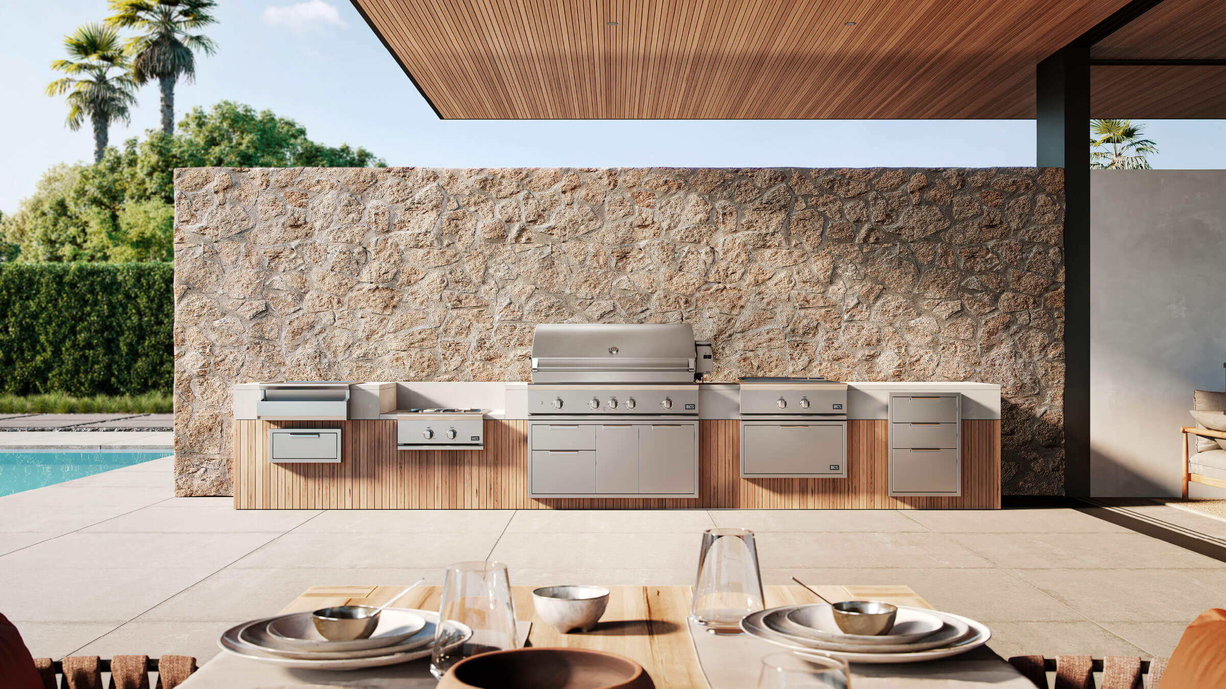 DCS Outdoor Kitchen with Flexible Design