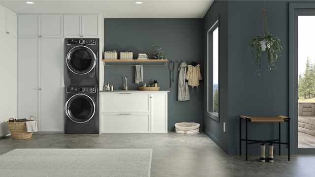 Electrolux Laundry Stacked HOV Titanium Electrolux Laundry Stacked HOV Titanium