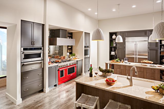Professional-style KitchenAid kitchen